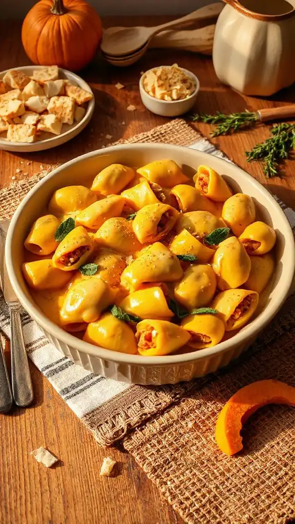 creamy pumpkin stuffed shells creamy pumpkin stuffed shells
