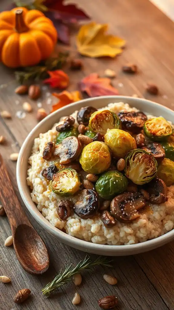 creamy risotto with mushrooms