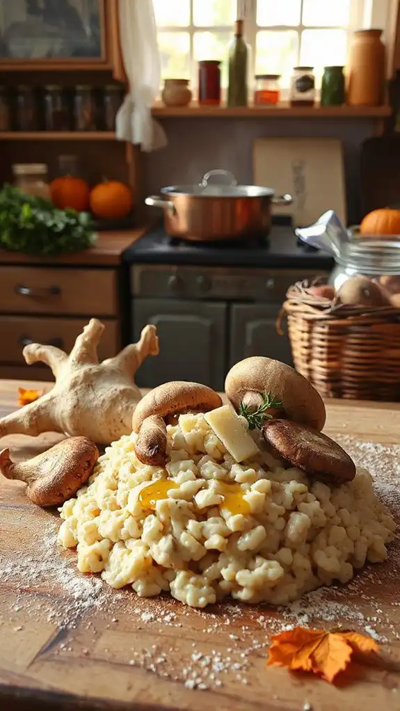 creamy risotto with mushrooms creamy risotto with mushrooms