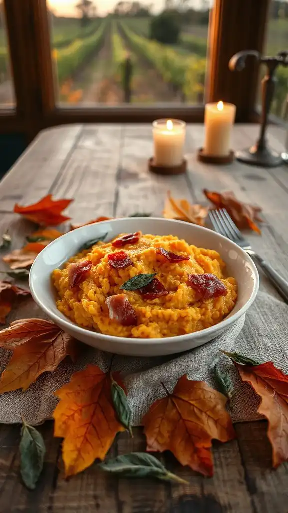 creamy risotto with prosciutto
