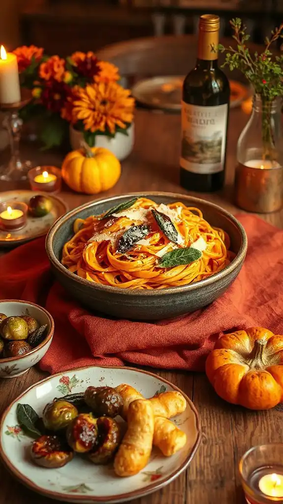 creamy roasted butternut squash pasta
