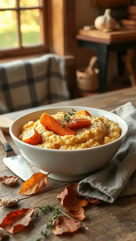 creamy roasted carrot risotto