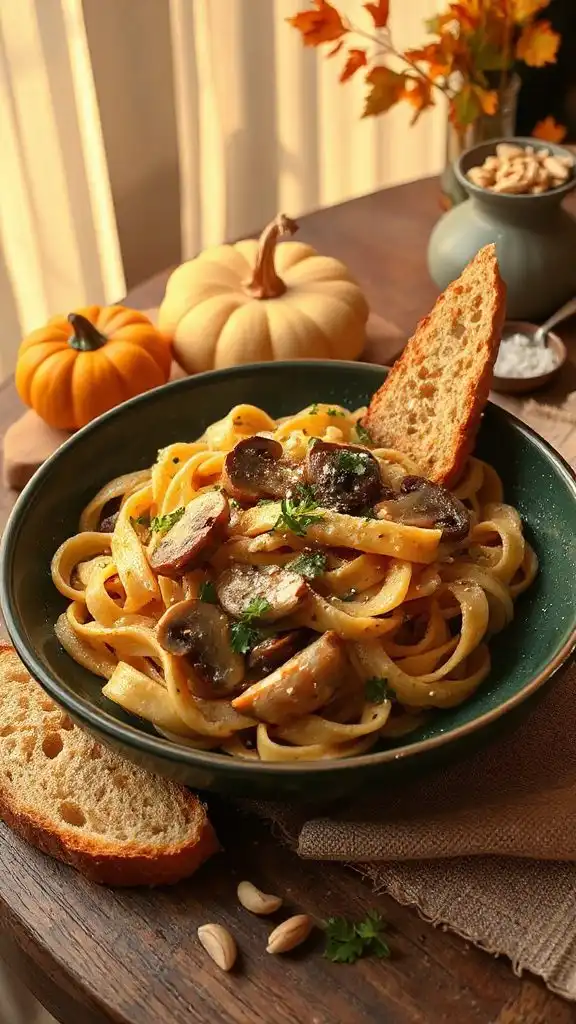 creamy roasted garlic pasta