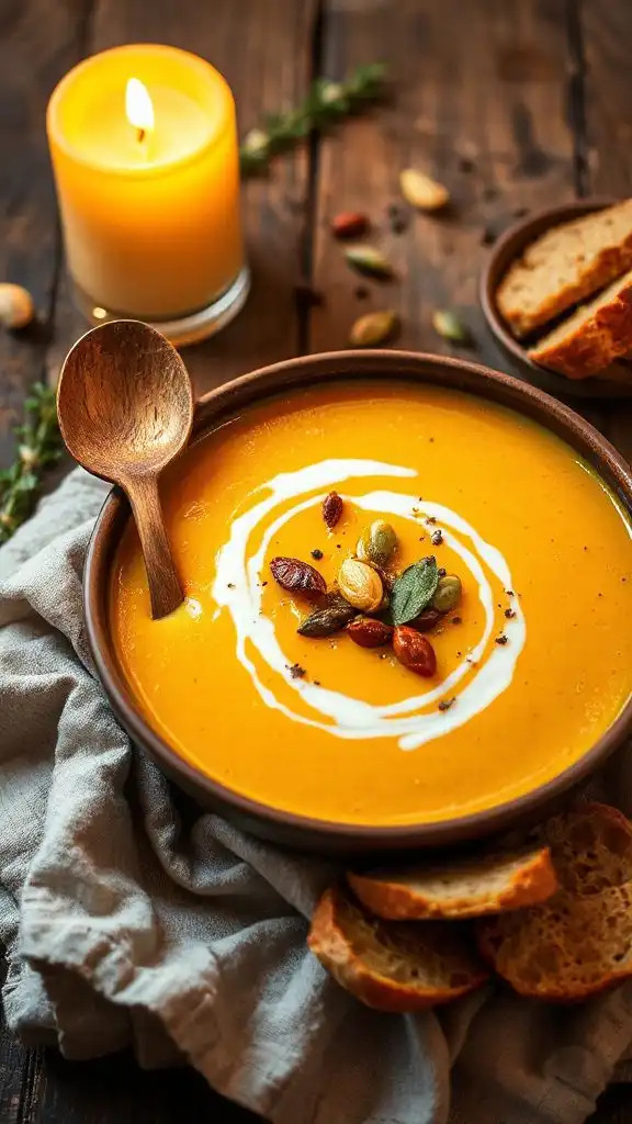 creamy roasted garlic soup