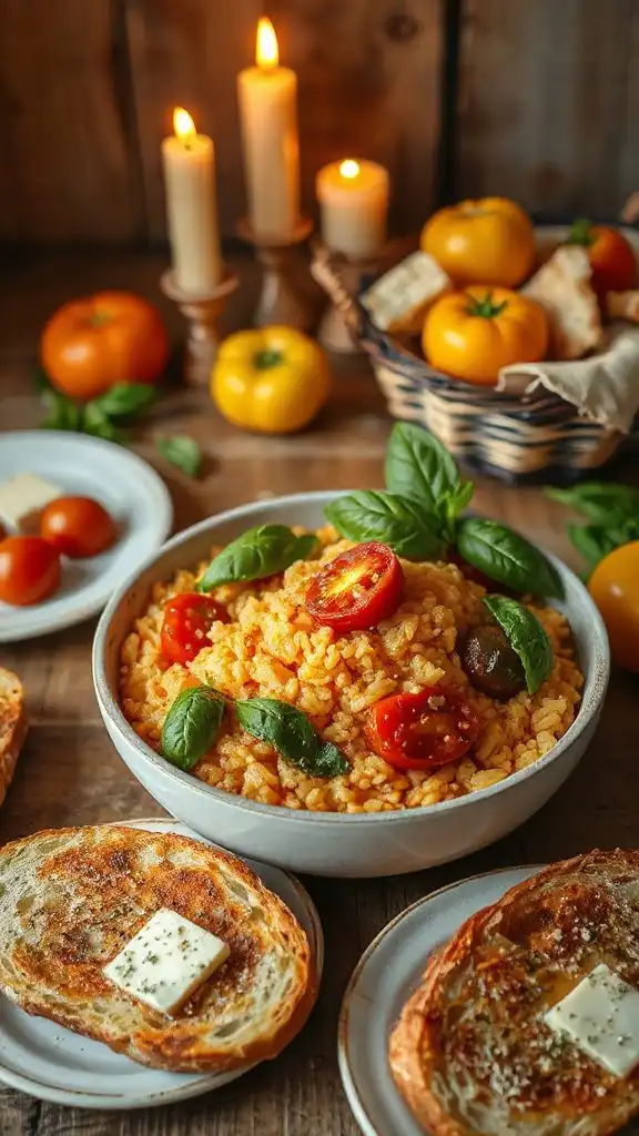 creamy roasted tomato risotto