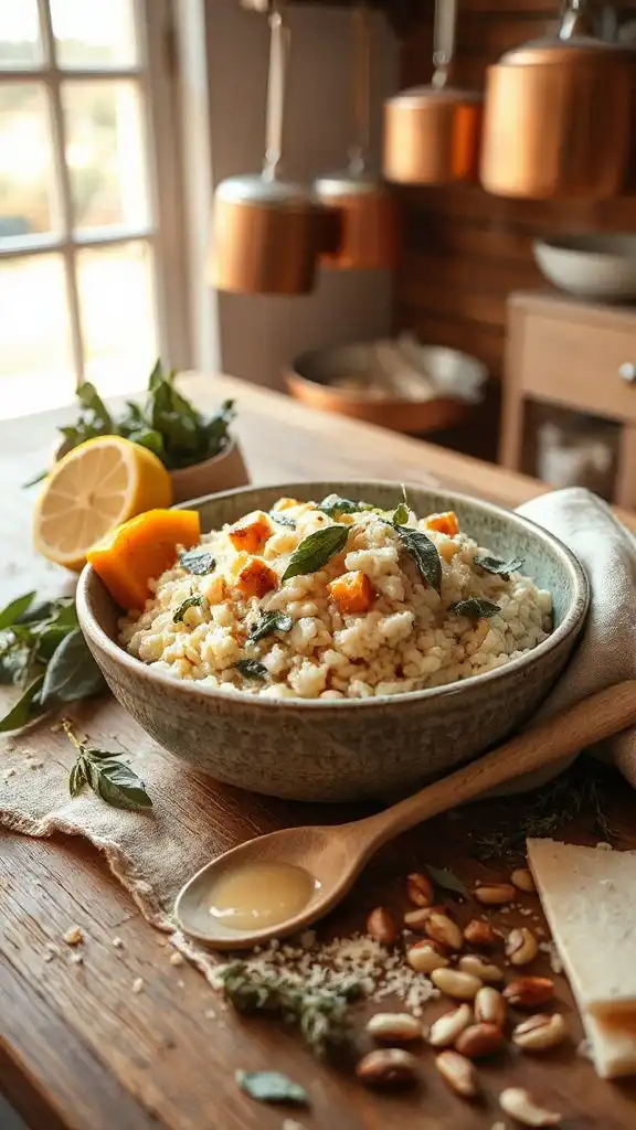 creamy sage brown butter risotto