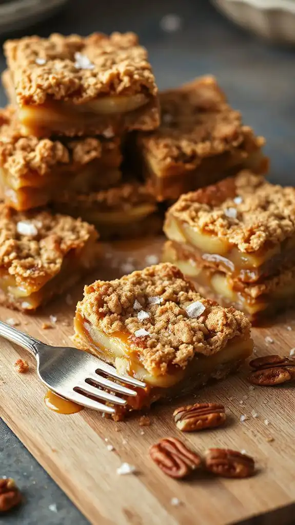 creamy salted caramel cheesecake bars