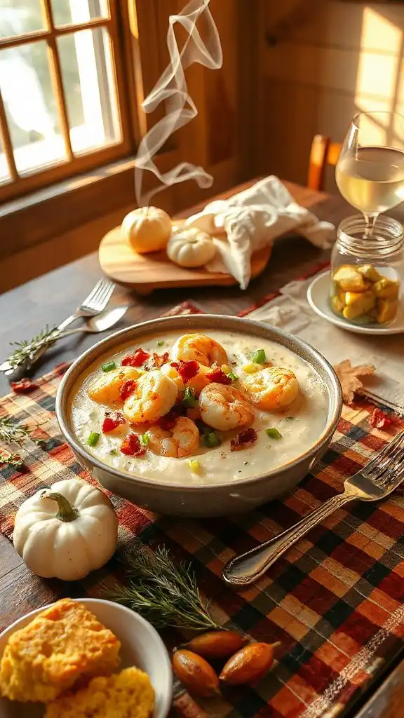 creamy shrimp with grits