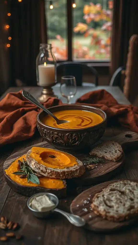 creamy smoky butternut soup