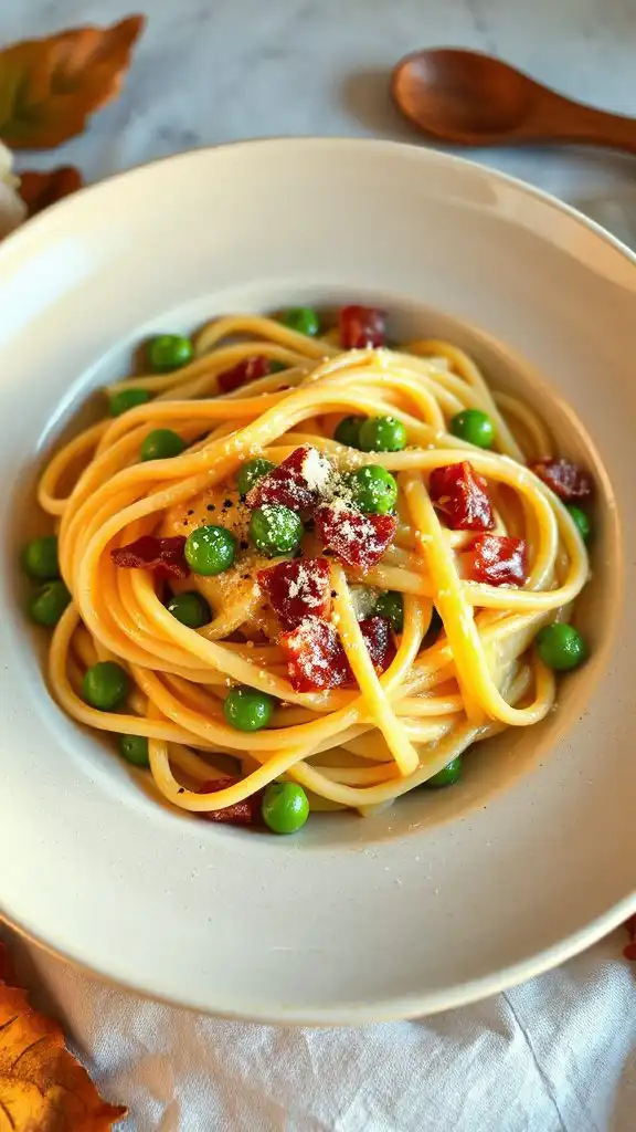 creamy spaghetti with pancetta creamy spaghetti with pancetta