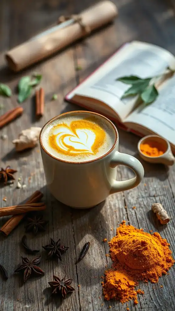 creamy spiced chai latte