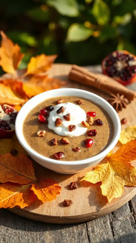 creamy spiced chia pudding