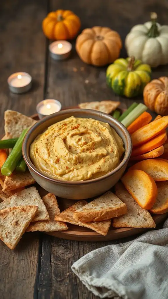 creamy spiced pumpkin dip
