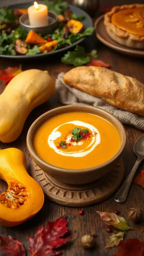 creamy spicy butternut squash soup