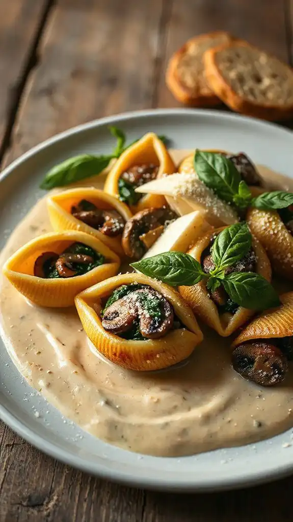 creamy spinach stuffed shells creamy spinach stuffed shells