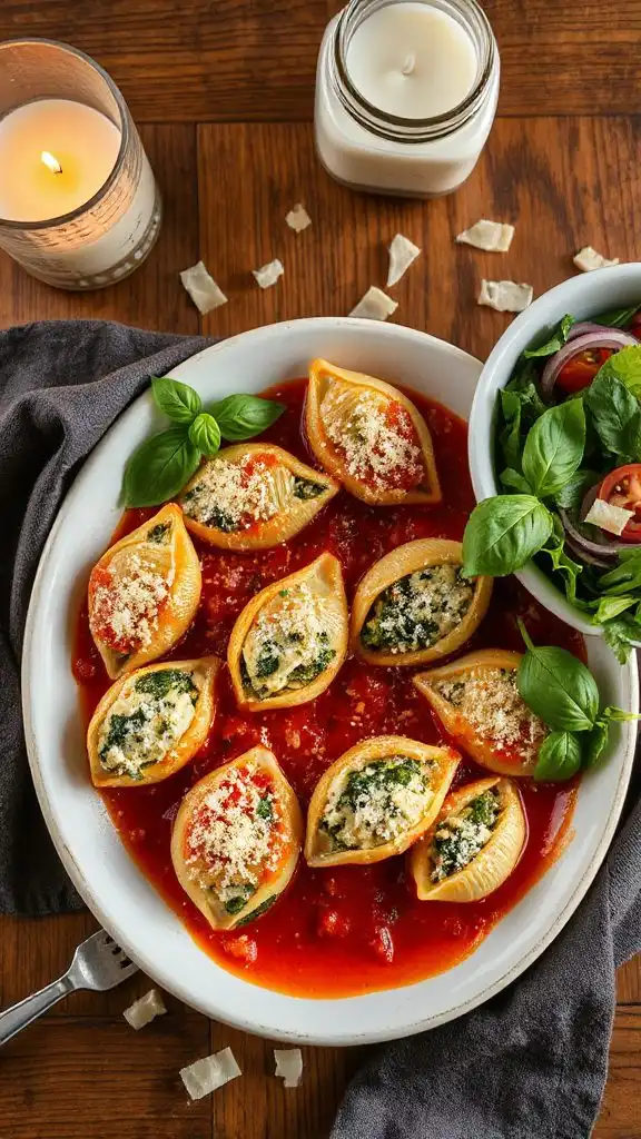 creamy stuffed pasta shells