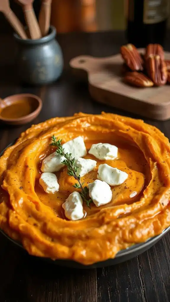 creamy sweet potato mash