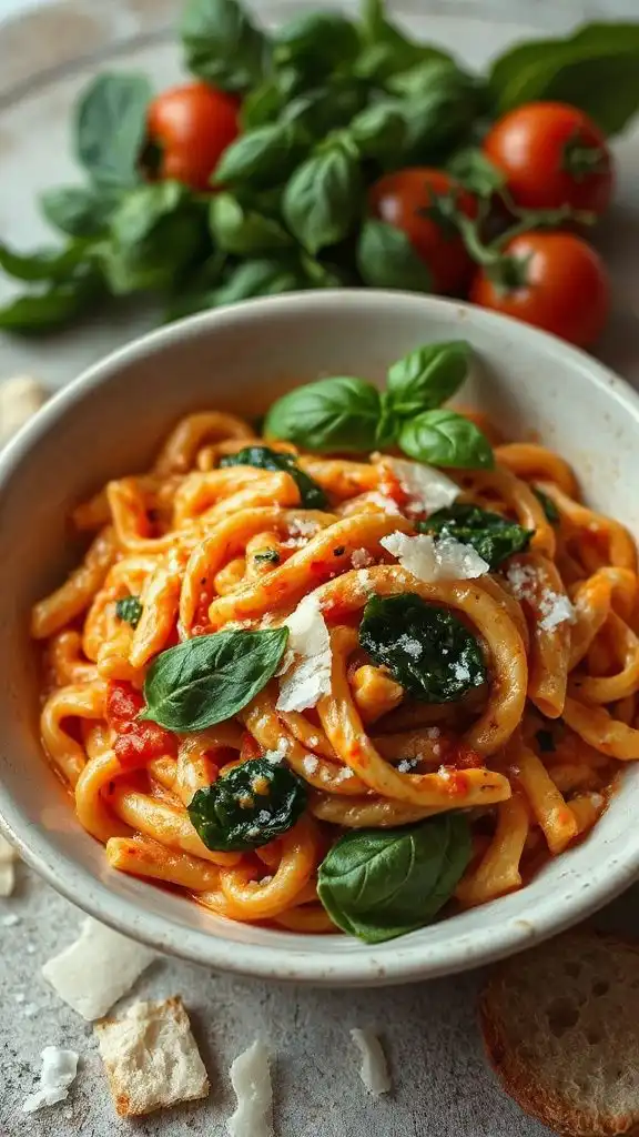 creamy tomato basil orzo