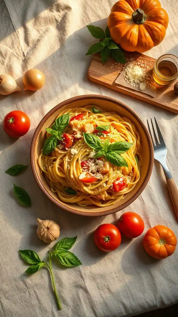 creamy tomato basil pasta