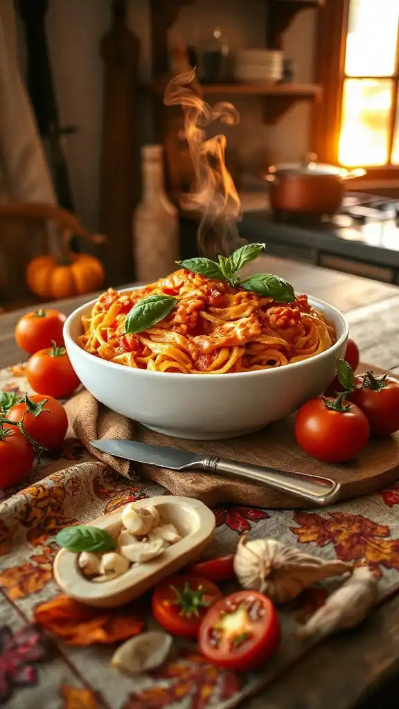 creamy tomato basil pasta