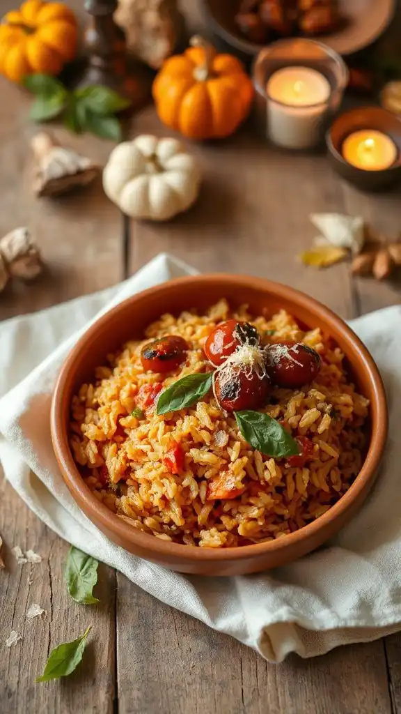 creamy tomato basil rice