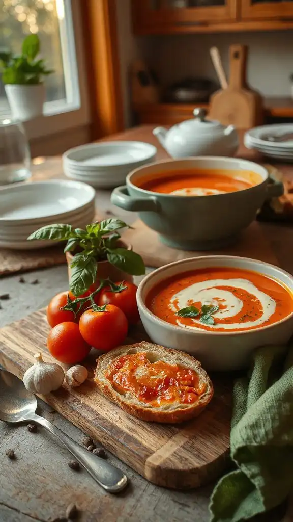 creamy tomato basil soup