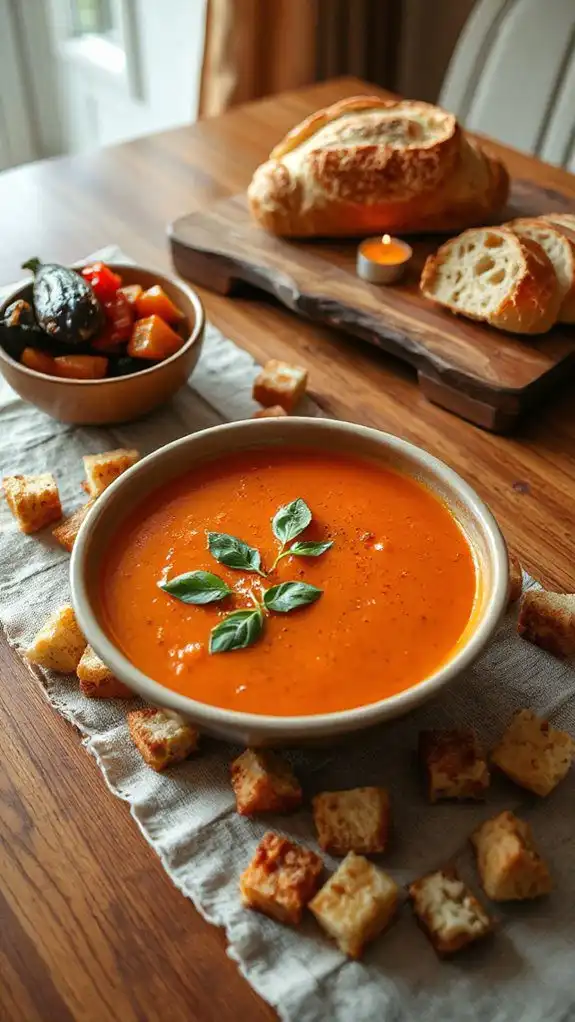 creamy tomato basil soup