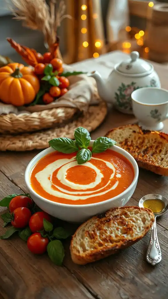 creamy tomato basil soup