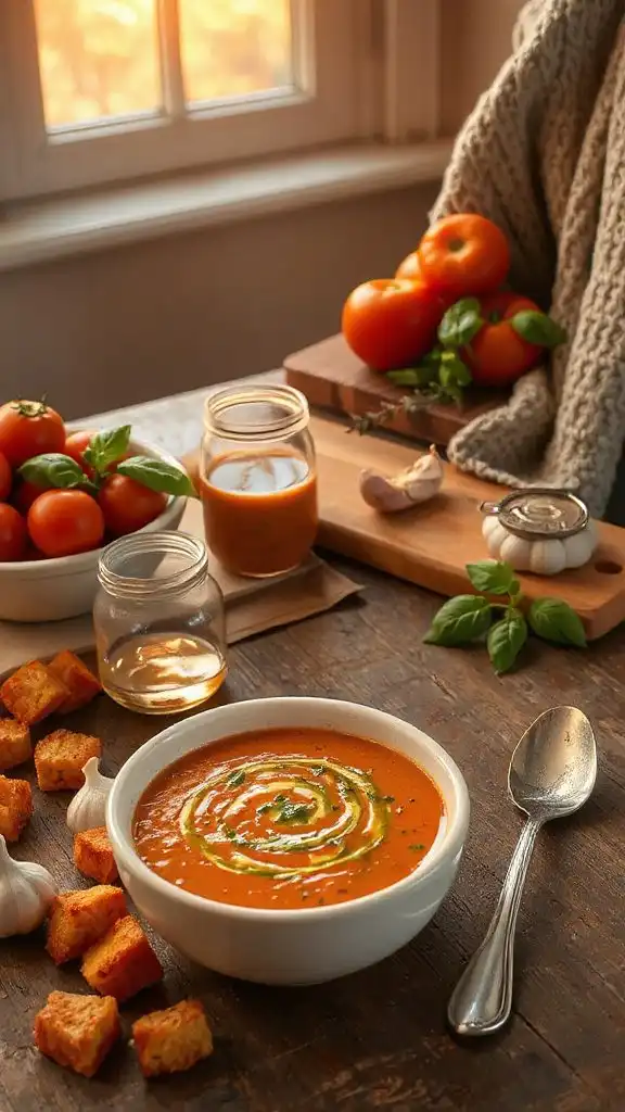 creamy tomato basil soup