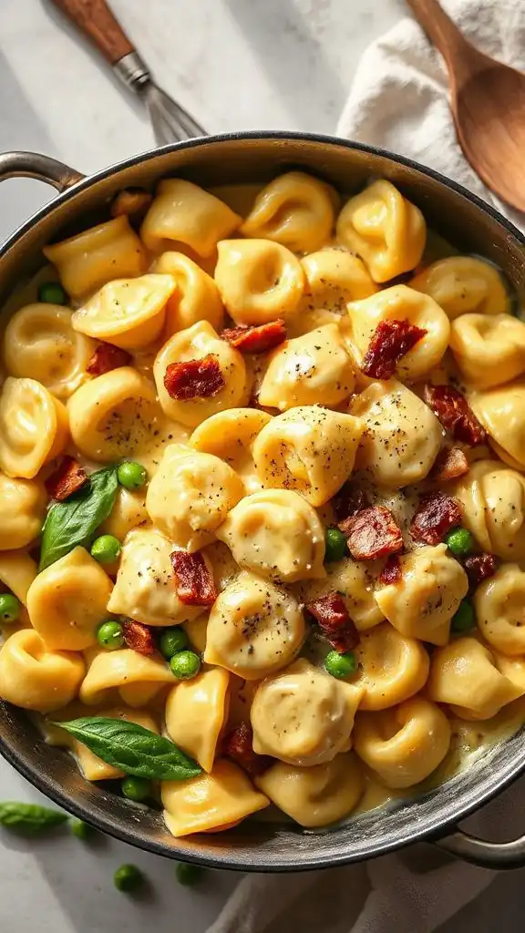 creamy tortellini carbonara skillet creamy tortellini carbonara skillet