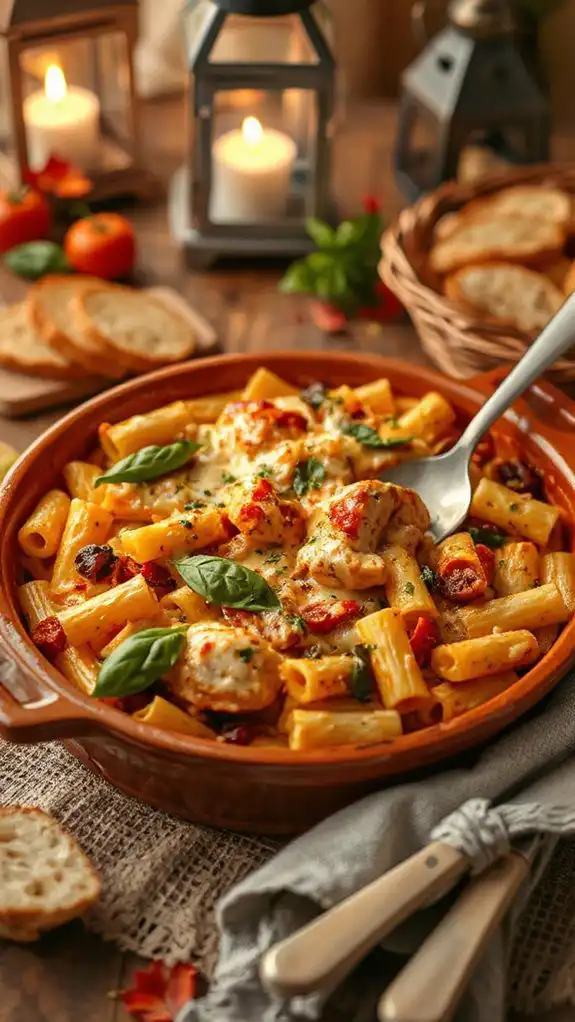 creamy tuscan chicken bake