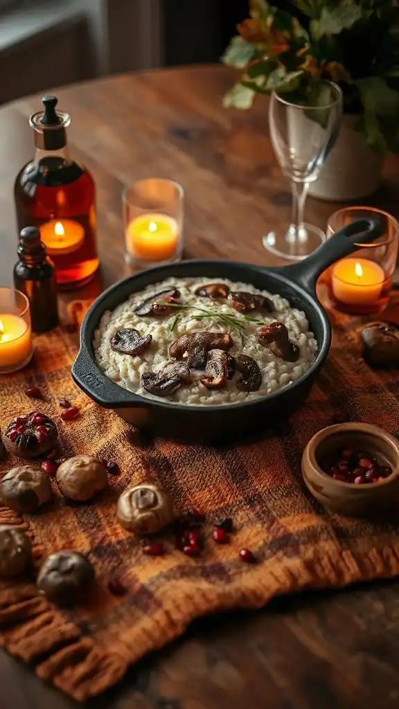 creamy umami mushroom risotto