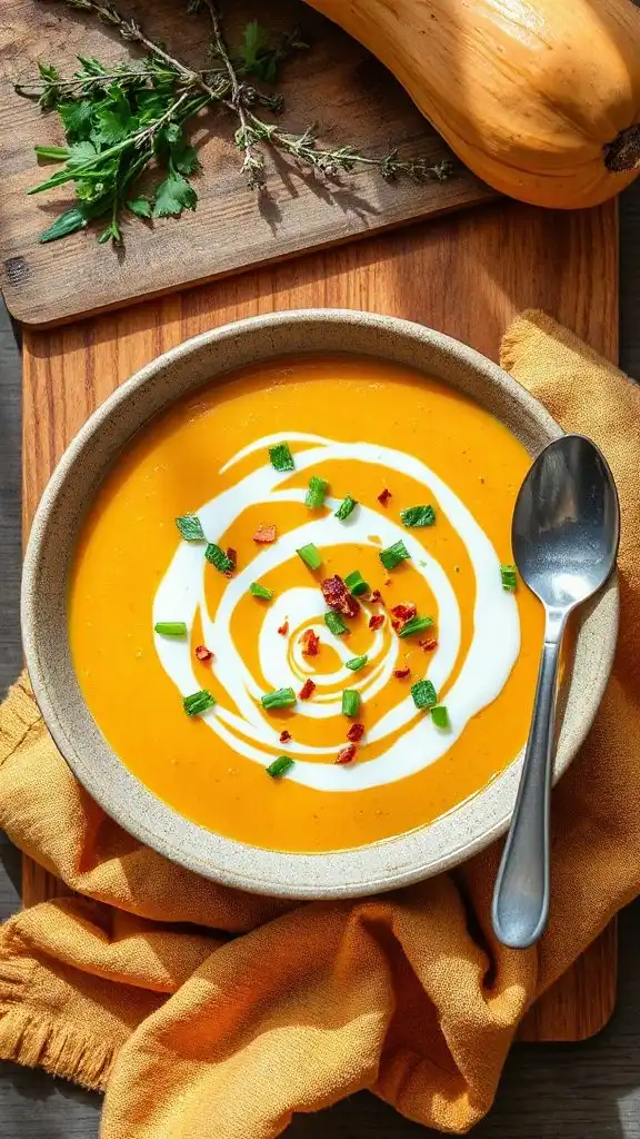 creamy vegan butternut soup
