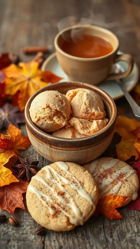 creamy vegan chai ice cream
