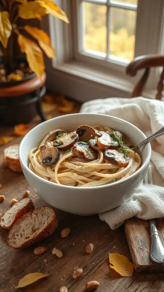 creamy vegan mushroom stroganoff