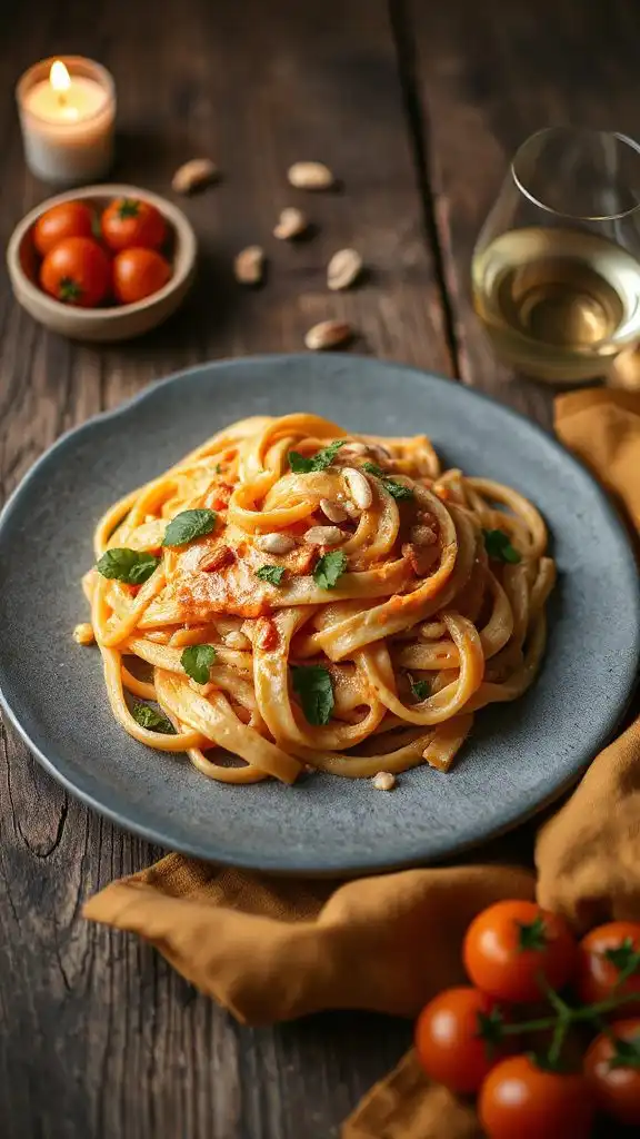 creamy vegan roasted pasta