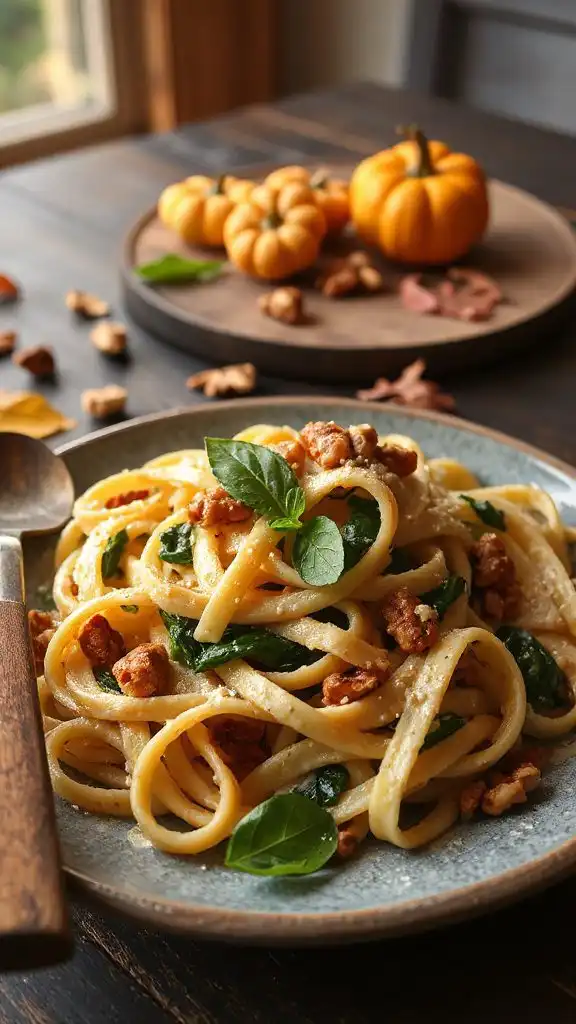 creamy vegan spinach pasta