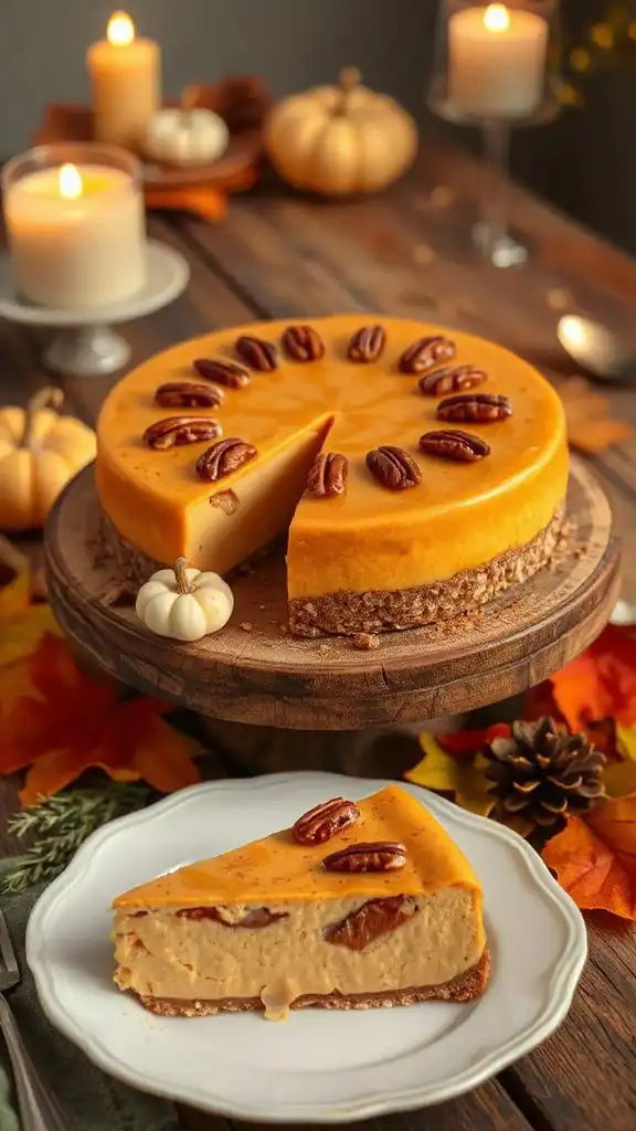 creamy vegan sweet potato cheesecake