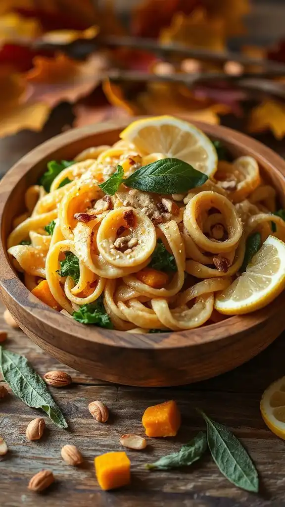 creamy vegan tahini pasta
