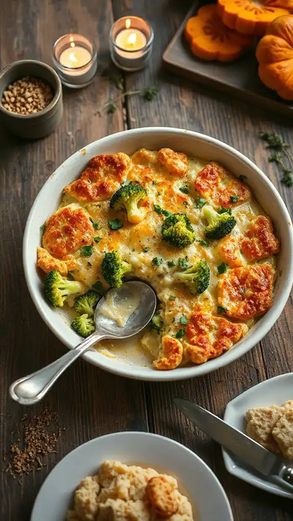 creamy vegetable cheese gratin