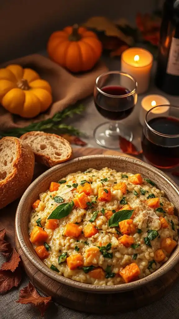 creamy vegetable filled risotto