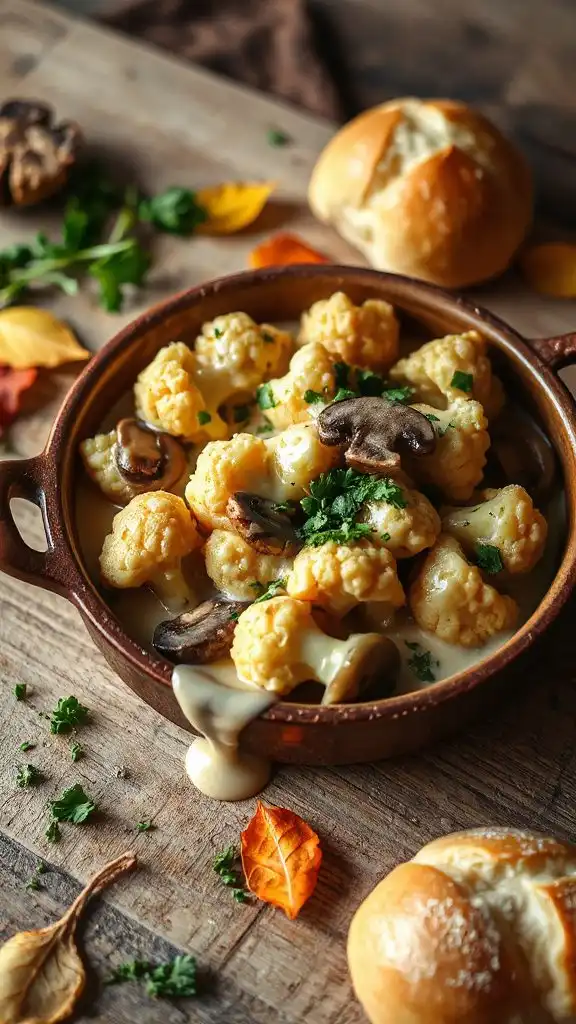 creamy vegetarian stroganoff delight