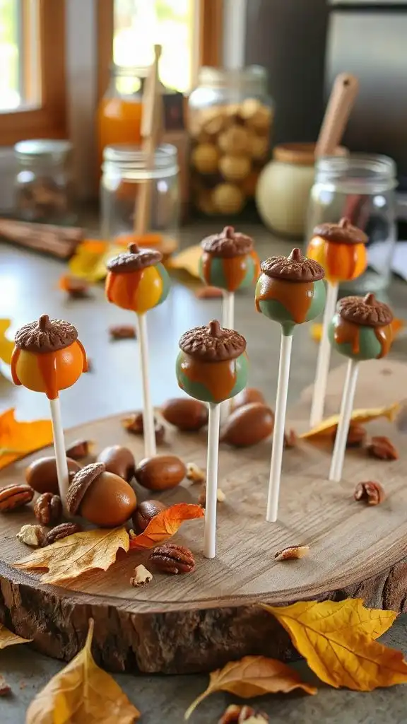creative autumn acorn treats