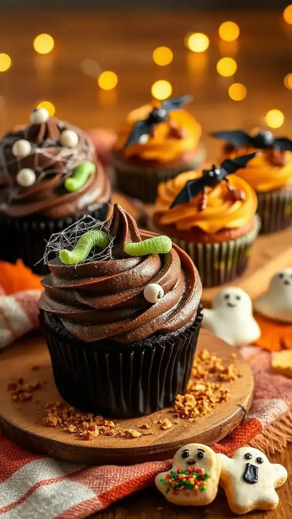 creepy crawly cupcake toppers