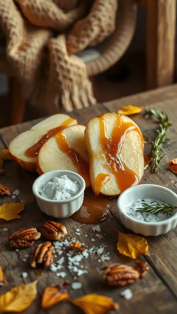 crisp apples caramel salt