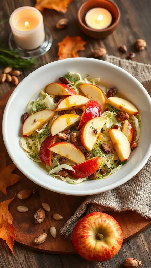 crisp fennel apple salad
