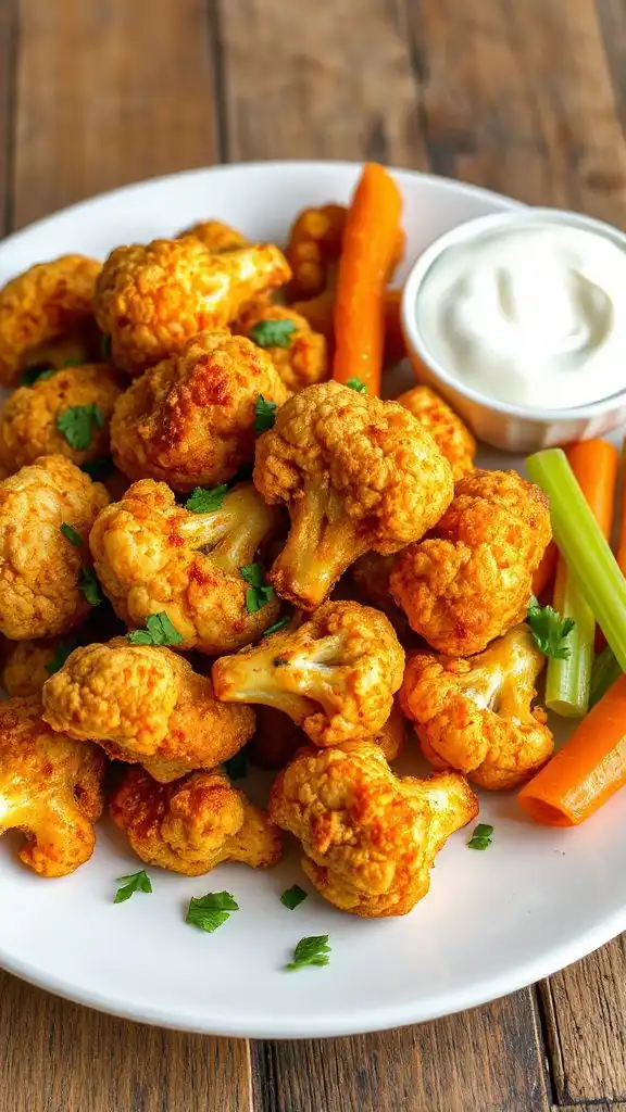 crispy air fryer cauliflower wings