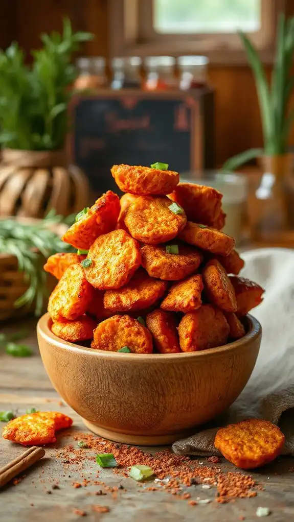 crispy cajun sweet potatoes