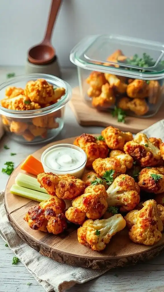 crispy cauliflower wing storage