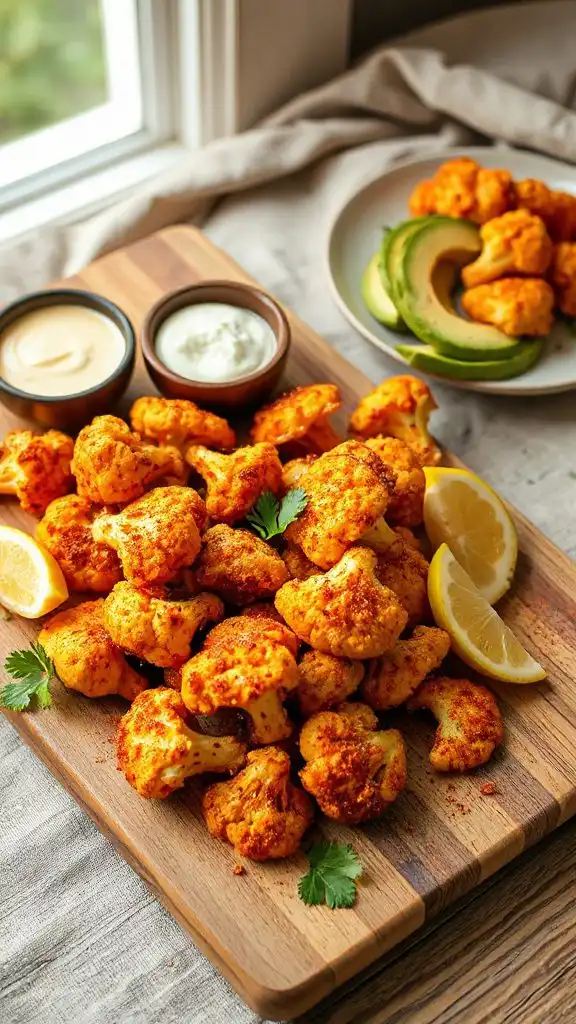 crispy cauliflower wing variations
